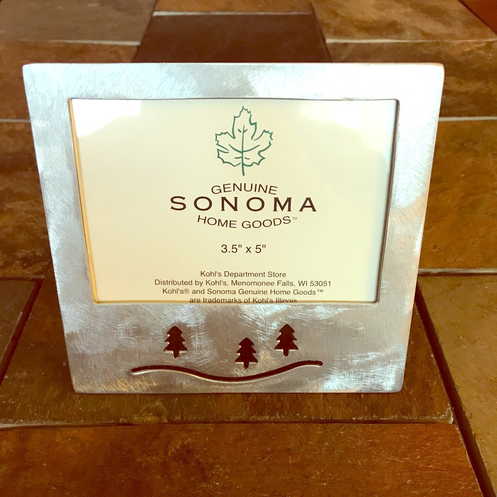 *SOLD*Sonoma Brushed Metal Tree Picture Frame *SOLD*